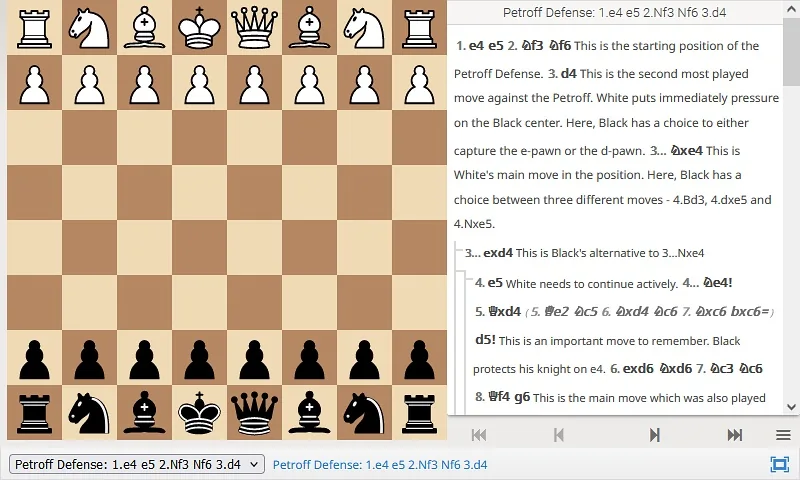 La défense Petrov : Ligne principale après 1.e4 e5 2.Cf3 Cf6 3.Cxe5 d6 4.Cf3 Cxe4 5.Cc3