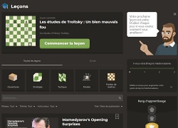 Apprendre à jouer aux échecs avec les cours en ligne de Chess.com