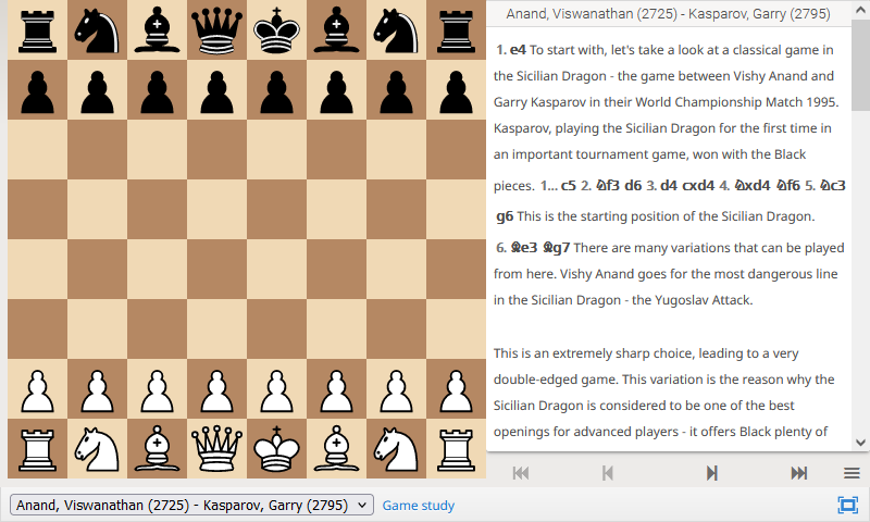 Game study: Anand, Viswanathan (2725) - Kasparov, Garry (2795)