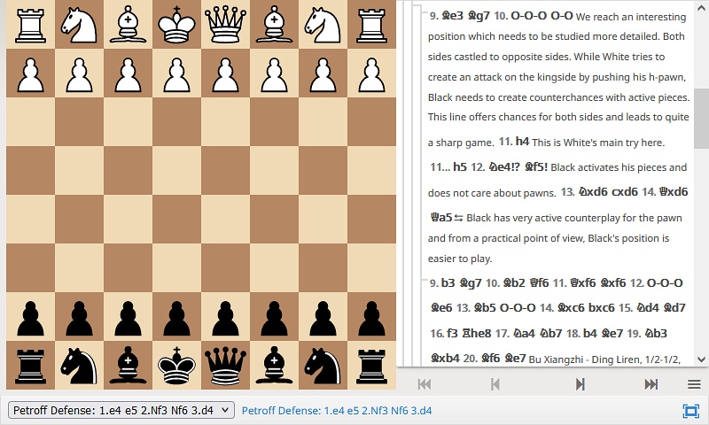 Analyse de partie défense russe Petrov sur Lichess.org Robson, Ray (2660) – Caruana, Fabiano (2804): US Chess Championship 2018